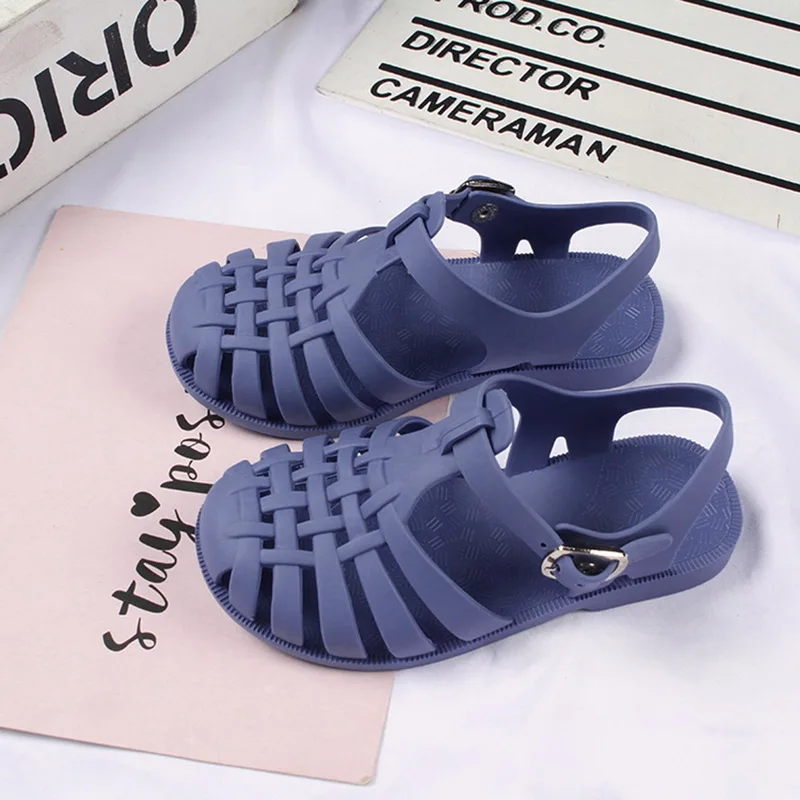 

Baby Gladiator Sandals Breathable Hollow Out Shoes Pvc Summer Kids Shoes 2021 Fashion Beach Children Sandals For Boys Girls