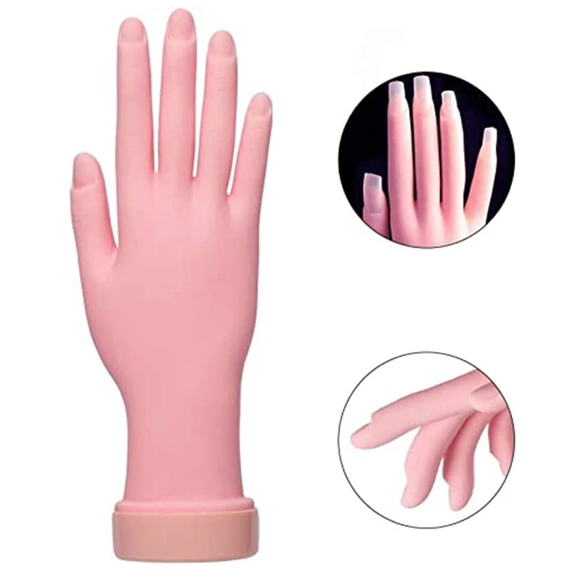 Ручная модель для практики ногтей силиконовые протезированные - Цена: 780.21