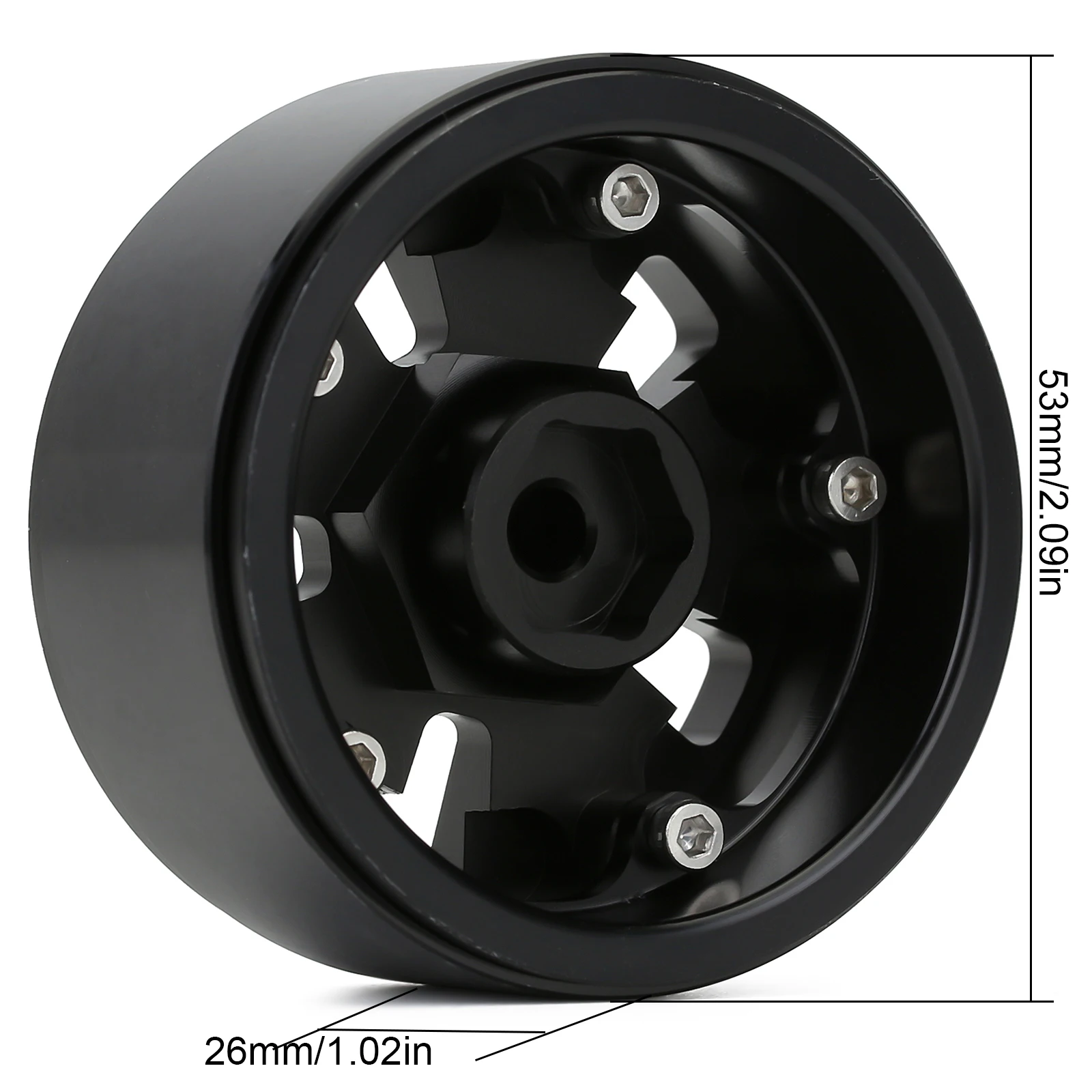 injora 4 шт металлические 19 beadlock колес