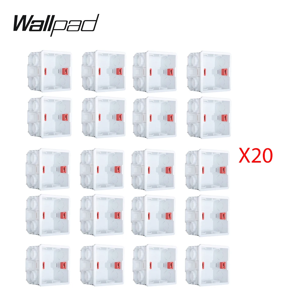 

Регулируемая Монтажная коробка Wallpad, внутренняя кассета 86 мм * 85 мм * 40 мм для переключателя типа 86 и кассеты с гнездом