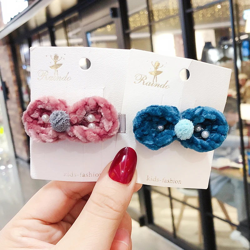 Новинка 2020 детские милые эластичные резинки для волос с бантом и жемчужинами