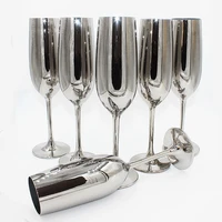 cocktail wine cup champagne cup lead free crystal glass cup electroplating red wine glasses goblet barware party supplies