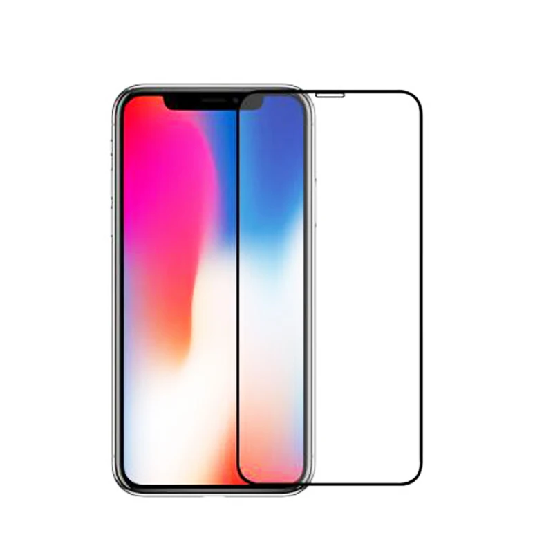 9D полное покрытие из закаленного стекла для iPhone X 10 Xs Max 8 7 6S Plus защита экрана с закругленными краями для iPhone Xr защитная пленка