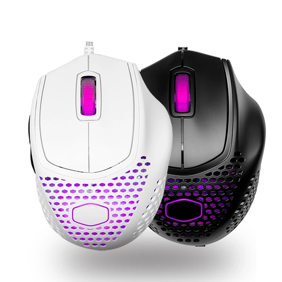 Cooler Master MM720 49g RGB Gaming Mouse Optical Sensor Lightweight Honeycomb Shell Weave Cable IP58 PixArt PMW3389
