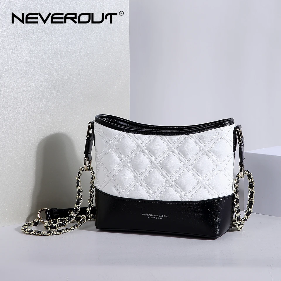 Классическая сумка-хобо NEVEROUT на молнии из спилка через плечо модный стеганый