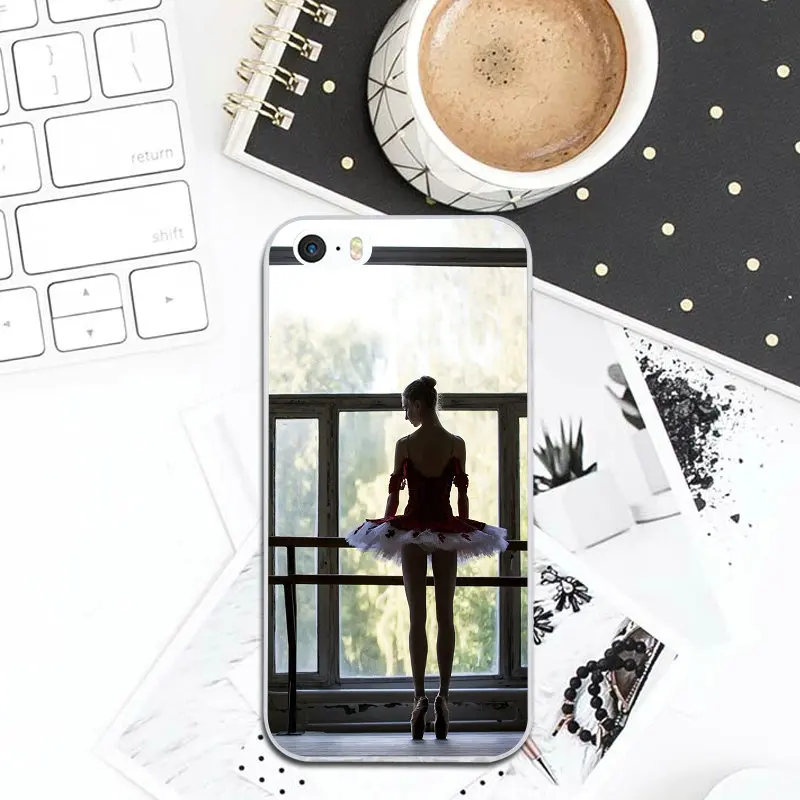 Hot Ballet Dancer Soft TPU Silicone Mobile Phone Cases Bags for iPhone X XR XS Max 10 7 6 6s 8 Plus 4 4S 5 5S SE 5C Coque Shell | Мобильные