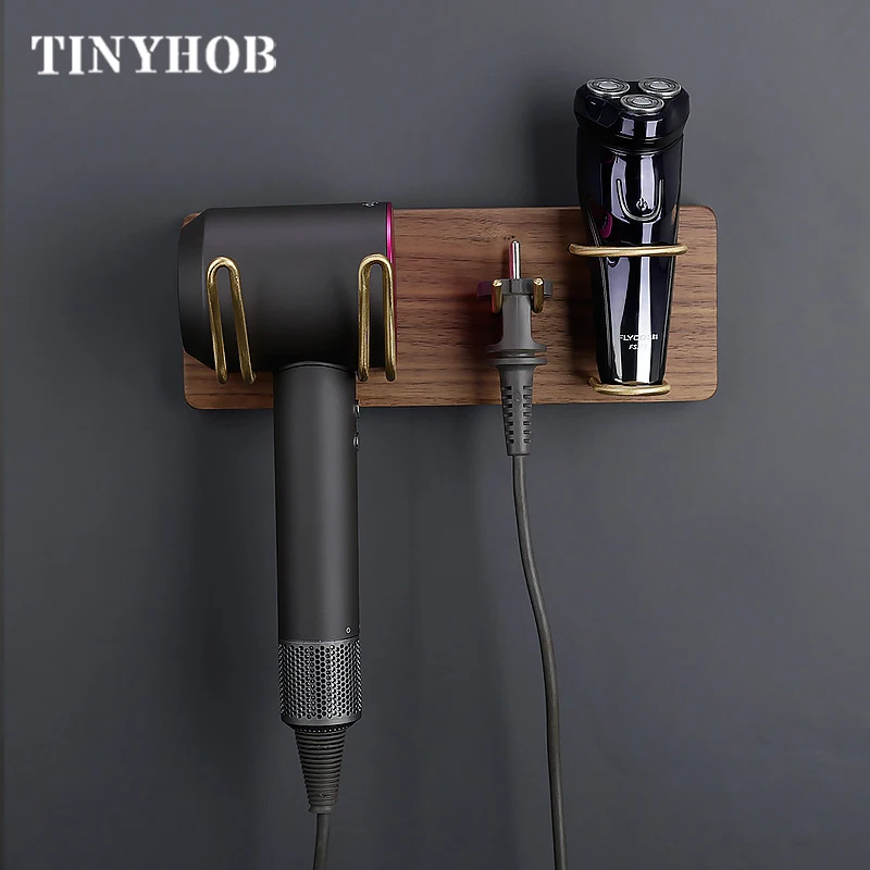 Настенная вешалка для сушки волос/грецкого ореха держатель органайзер ванной