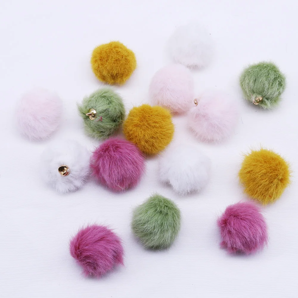 2019 новые продукты 10-20 шт кнопки шерстяной шар кулон шарф обувь и шляпы подвеска на
