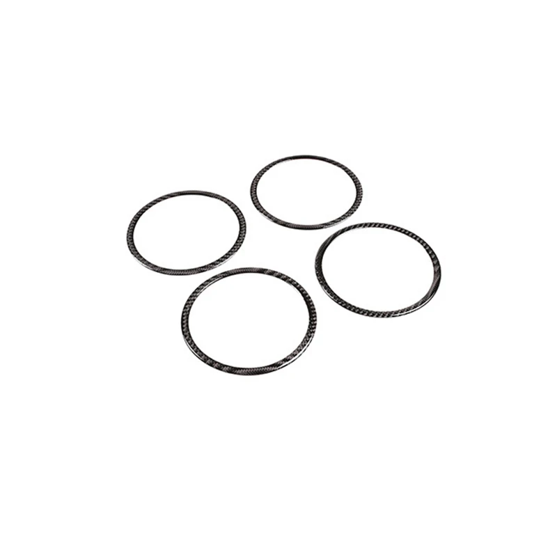 Автомобильный Стайлинг мягкая дверь из углеродного волокна аудио динамик кольцо