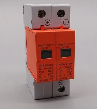 SPD DC 4 V/24 V/36 V/48 V/220 V/500 V/800 V/1000 V 2 P 20~ 40KA Защита от перенапряжения разрядник низкого напряжения дом 2 полюса стабилизатор напряжения