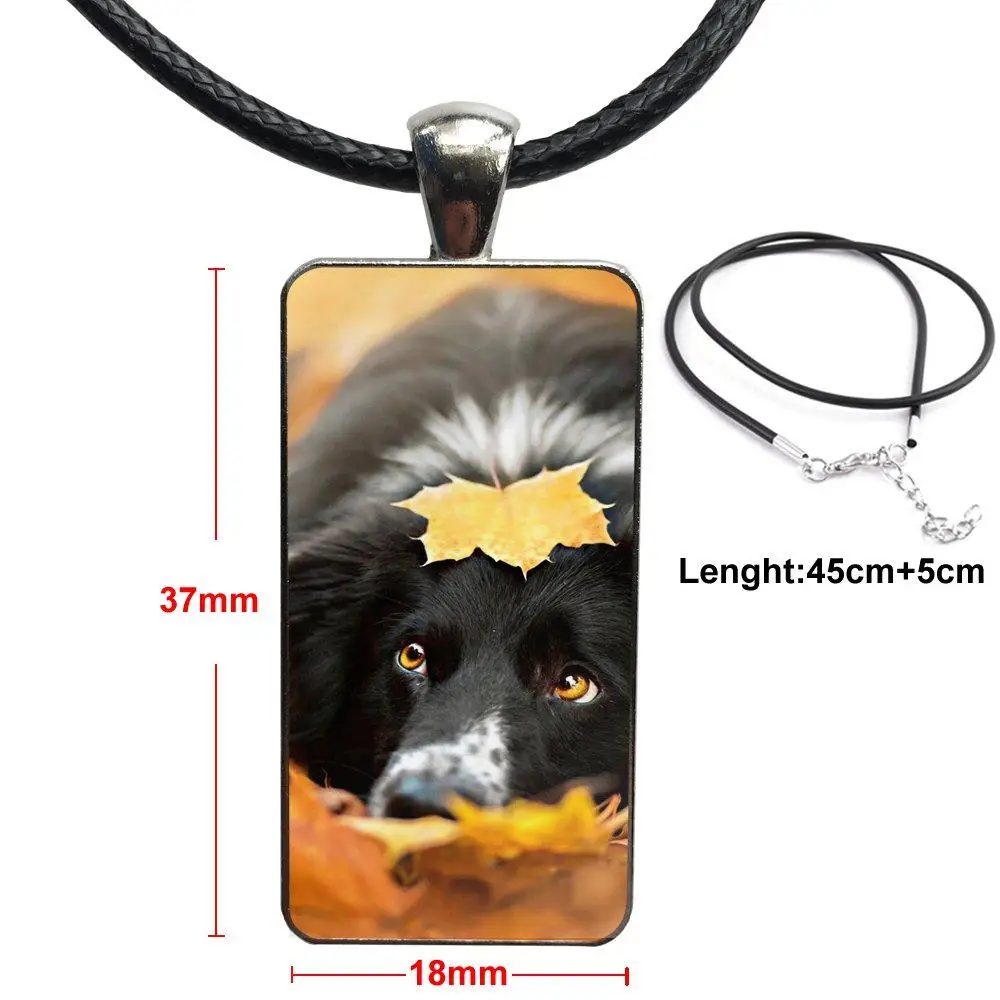 Border Collie Dog Breed для рождественского подарка Модные Винтажные стеклянные подвески