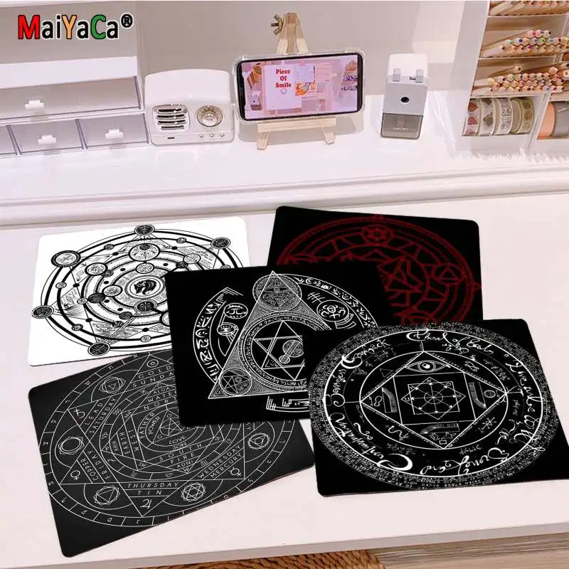 

MaiYaCa Vintage Cool Fullmetal Alchemist Magic circle gamer play mats Mousepad Top Selling Wholesale Gaming Pad mouse