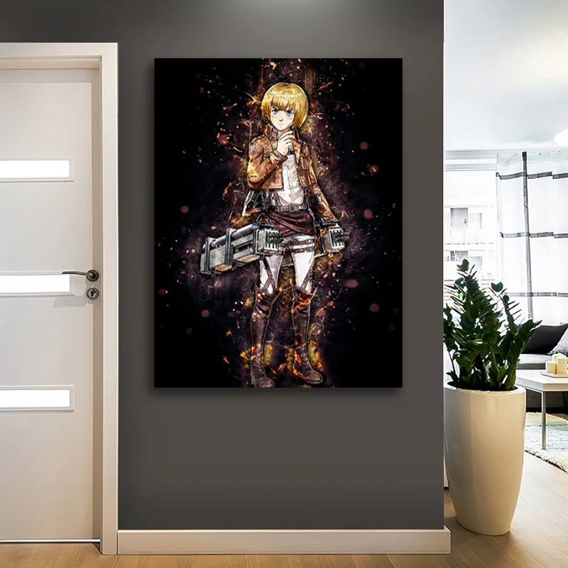 

Modular Attack on Titan Canvas Painting Home Decor HD Printed Armin Arlert Poster Modern Wall Art Pictures Living Room Framed