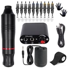 тату машинка Набор для тату-машинки Профессиональная роторная тату-машина Набор ручек с картриджами Иглы Перманентный макияж Набор татуировок для начинающих