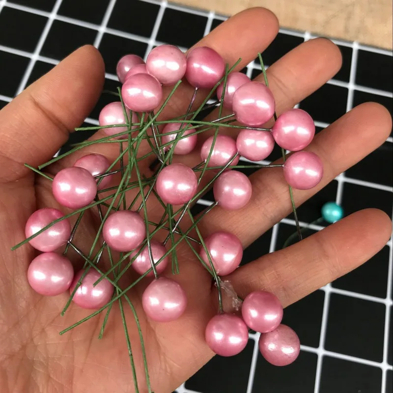 50 шт. искусственные красные ягоды остролиста Рождество DIY для дома садовые украшения Рождественские принадлежности 1,2 см