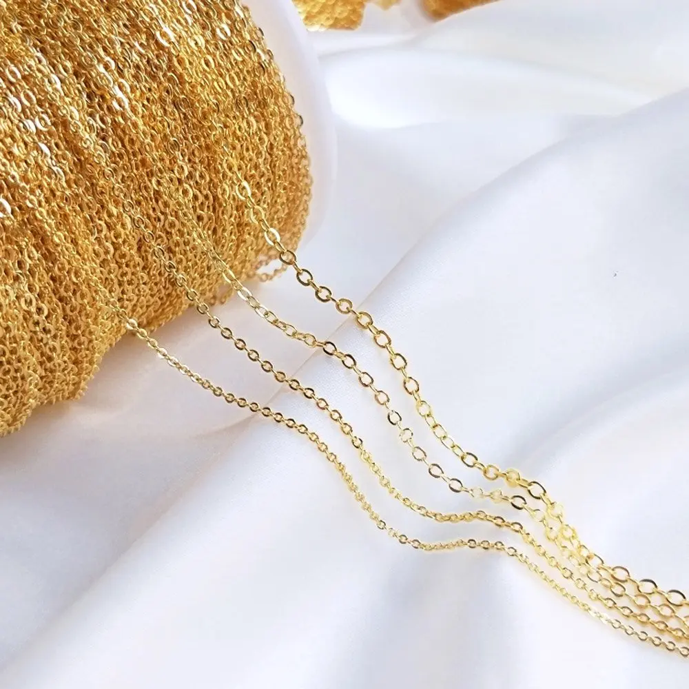 1 метр 925 Посеребренная цепочка с крестом ожерелье цепи браслет для ювелирных