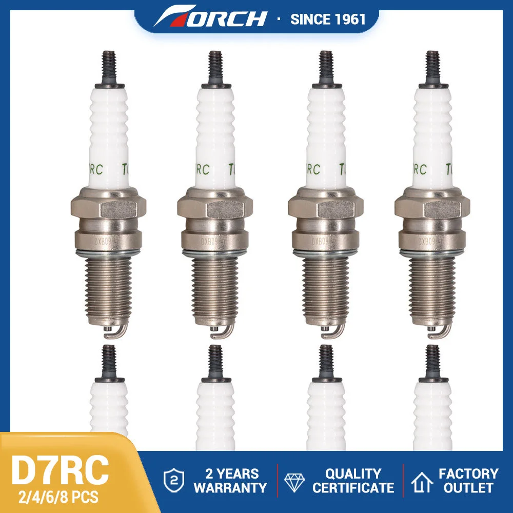 

High Performance Spark Plug Torch D7RC Compatible with Candle DR7EA Denso X22ESR-U Motorcycle Motorbike Ignition System