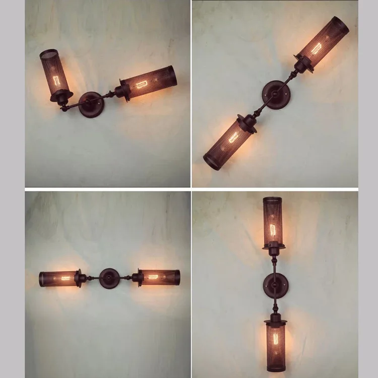 Американская настенная лампа в стиле лофт Длинные Настенные светильники с