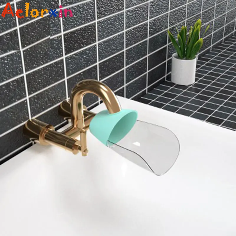 

Baby Hand Washing Bathroom Water Saver Faucet Extender Children's Guide Sink Faucet Filter Connector Accessories