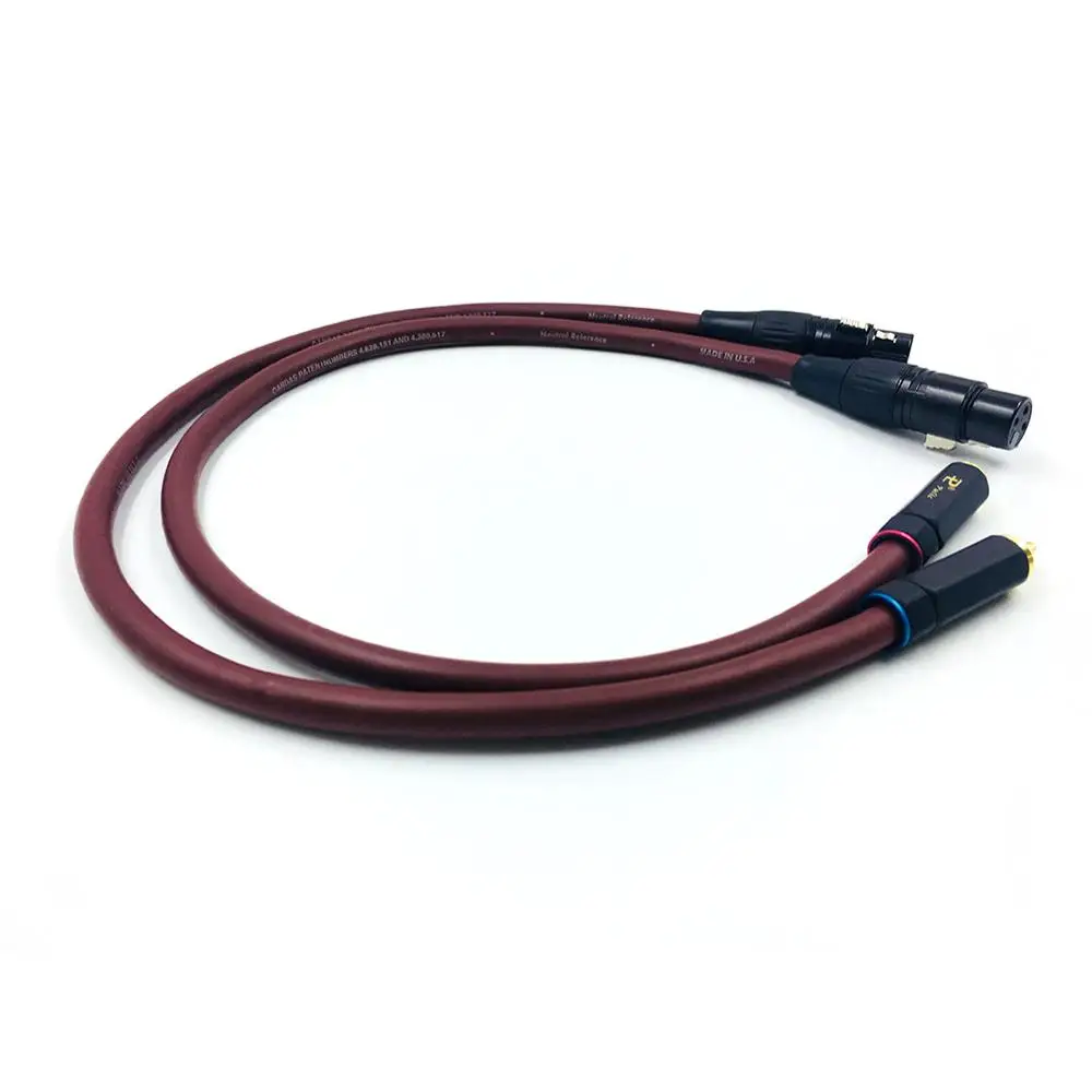 Кабель для звуковых карт 2 RCA штекер на XLR 3 Pin Женский пушечный усилитель AV кабель