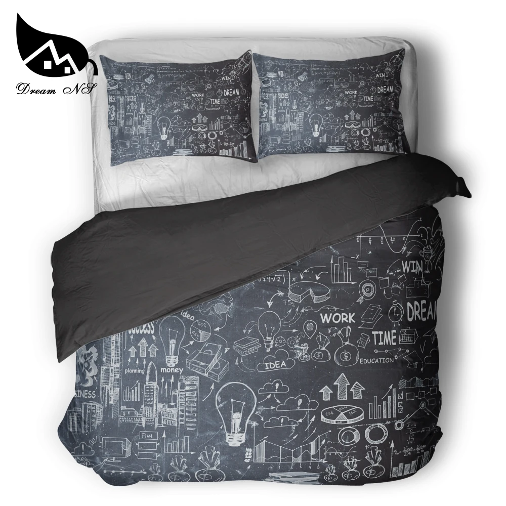 

Dream NS Success concept painted art letters graffiti design Bedding Set Quilt Cover Pillowcase Customized Home Textiles