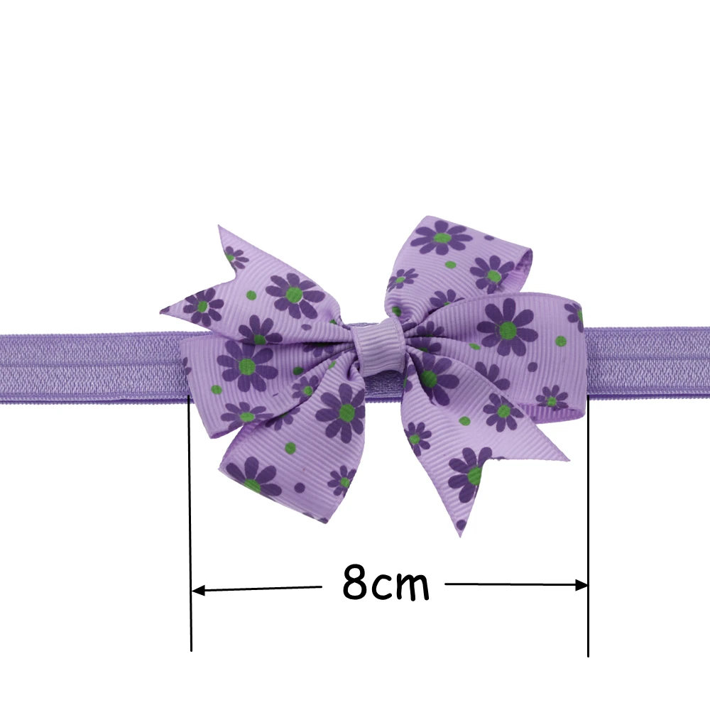 Детская повязка на голову с принтом узла волос бант Цветок Аксессуары для