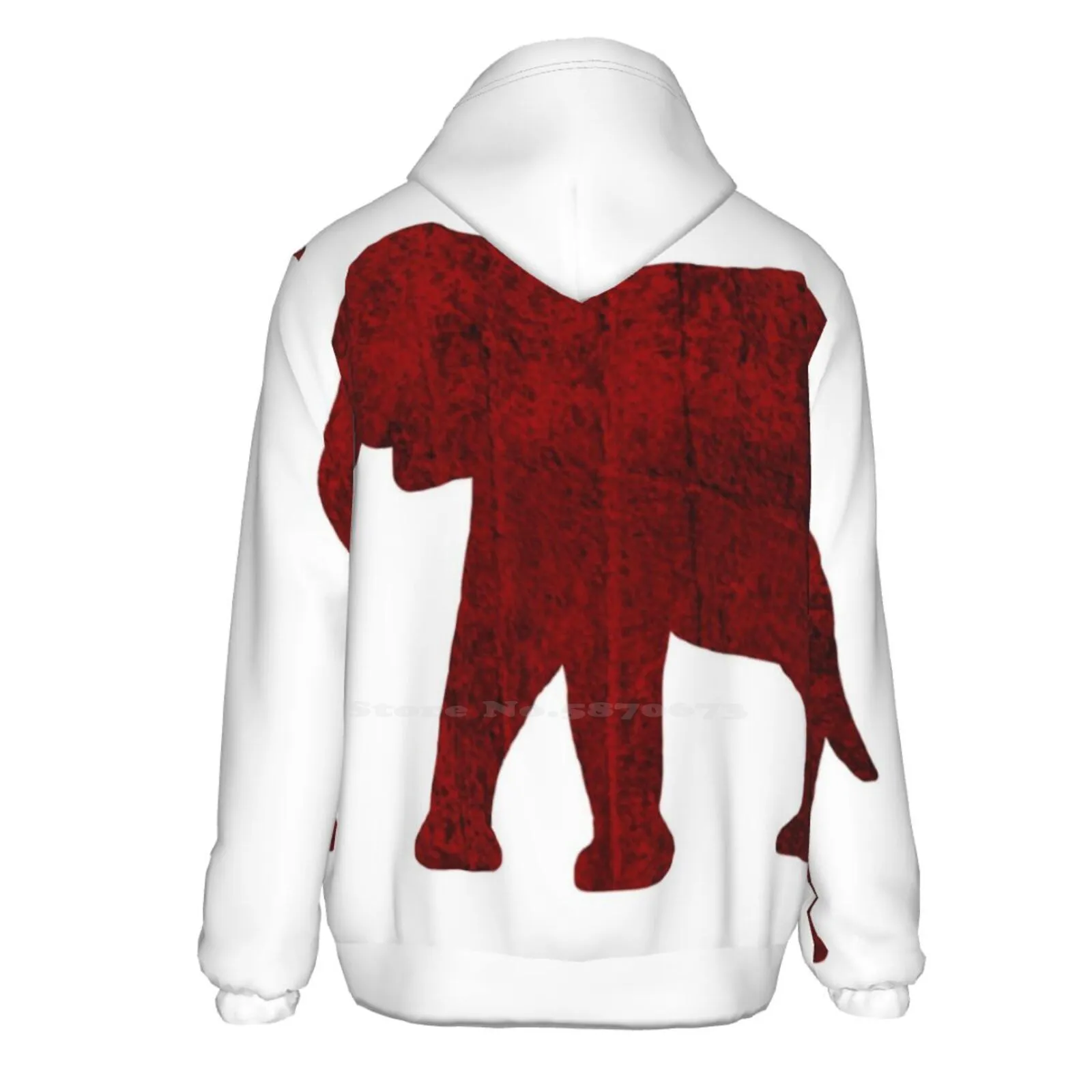Мужские толстовки с капюшоном и 3D-принтом в виде слона красного дерева | Мужская