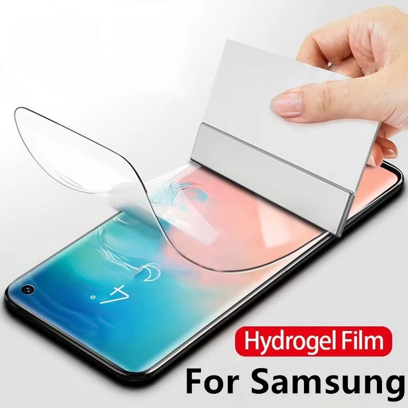 Передняя Задняя Гидрогелевая пленка для samsung S10 S9 S8 plus Note 8 9 Защитная с полным