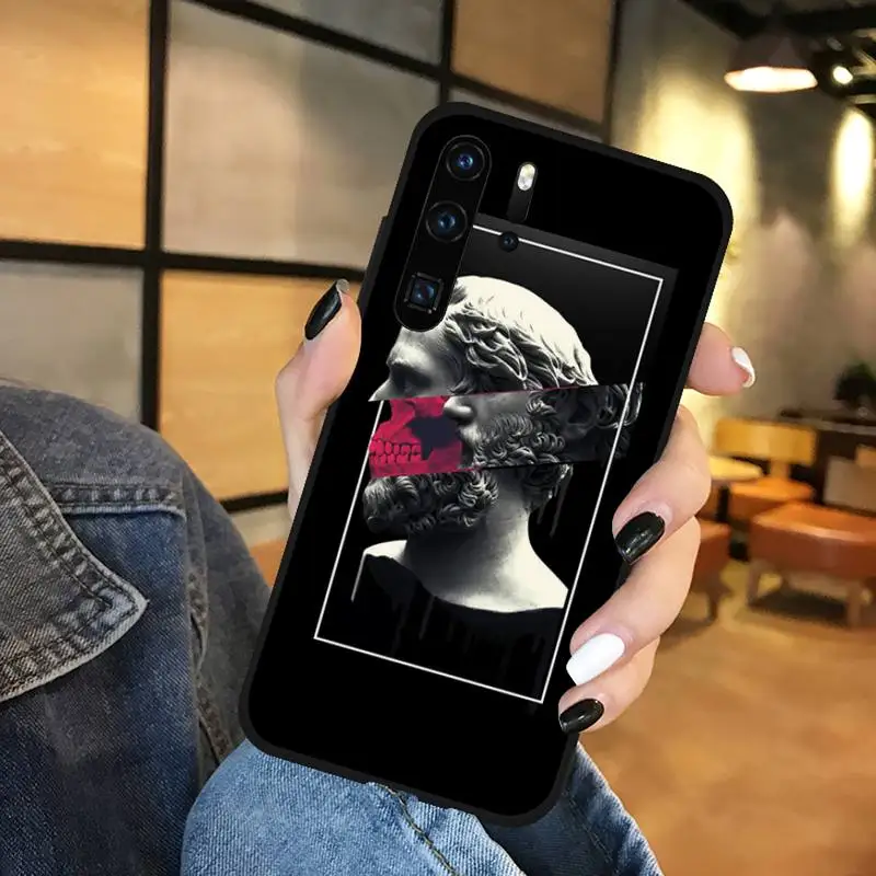 

Mona Lisa Art David Phone Cases Funda For Huawei P9 P10 P20 P30 Lite 2016 2017 2019 plus pro P smart