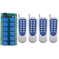 dc 12v 24v 10a 12 ch 12ch rf wireless remote control switch system transmitter receiverlampgarage doorshutters window