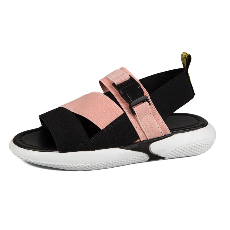 Сандалии женские спортивные на плоской подошве уличные пляжные Босоножки