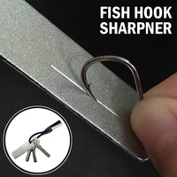 fishhook sharpener portable diamond stone fishing hook sharpen knife whetstone keychain for outdoor fishing tools accessories
