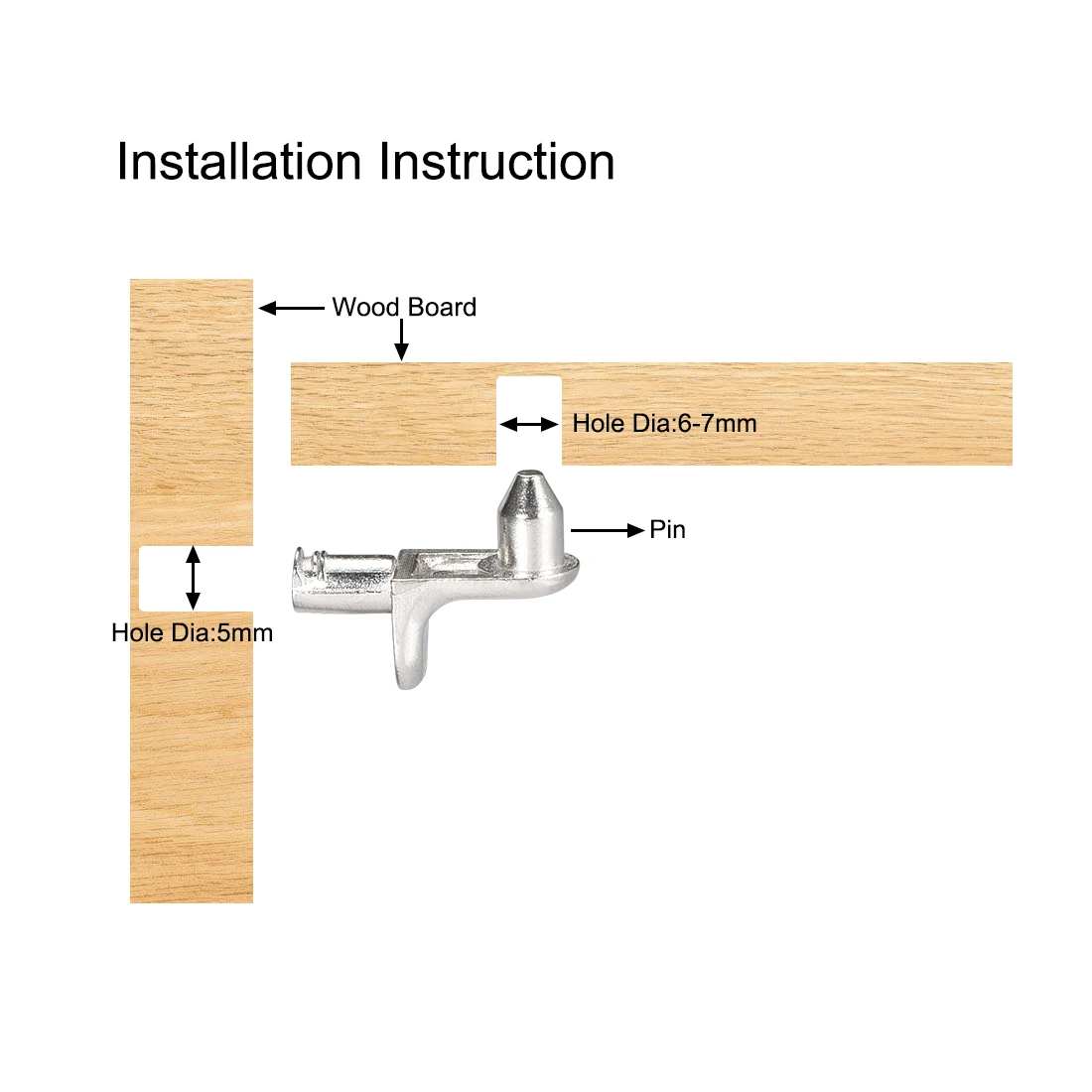 50 шт. L образная подставка для полки 5 мм|Кронштейны| |