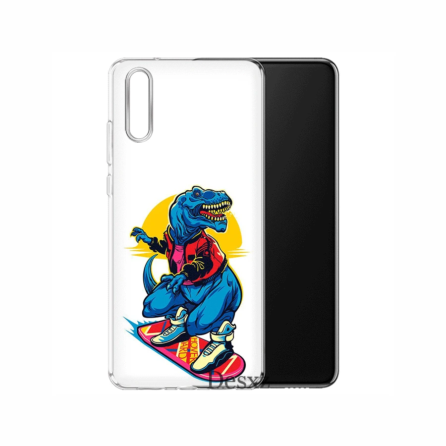 Чехол для телефона Huawei Honor 6A 6C 7A 8 8X 9 9X 10 View 20 Lite Pro Play Hard Cover Dinosaur | Мобильные телефоны