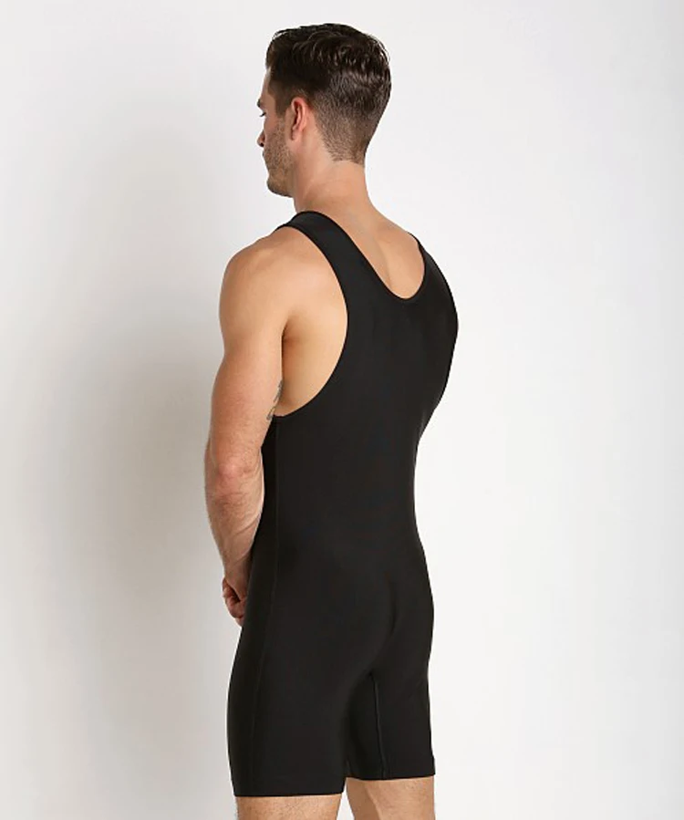 Мужской цельный костюм для плавания взрослых защиты от солнца с низким вырезом |