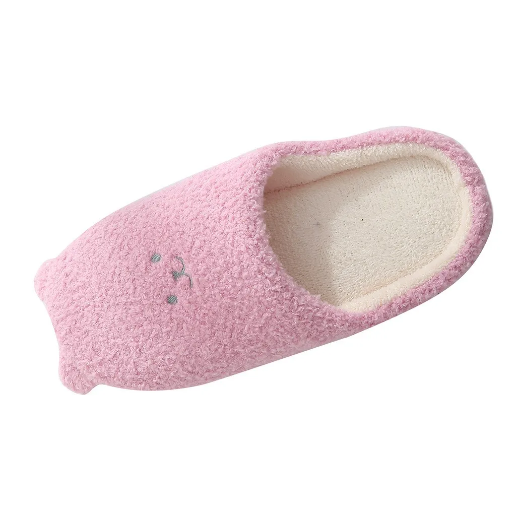 JAYCOSIN New Indoor Home Floor Soft Women's Shoes Warm Cute Animal Bear Winter Fur Slip-On Cotton Slippers A513 | Обувь