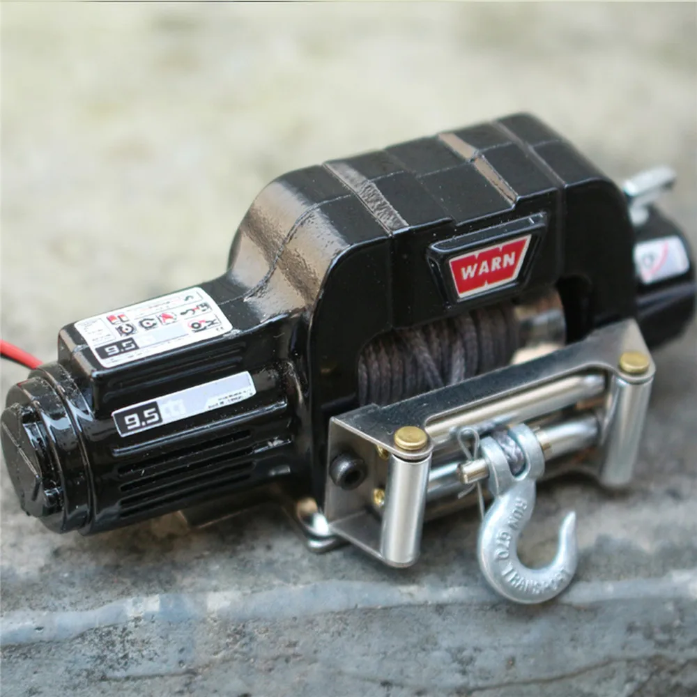 RCRUN имитация металлическая электрическая лебедка с контроллером для 1/10 TRX4 RC4WD D90