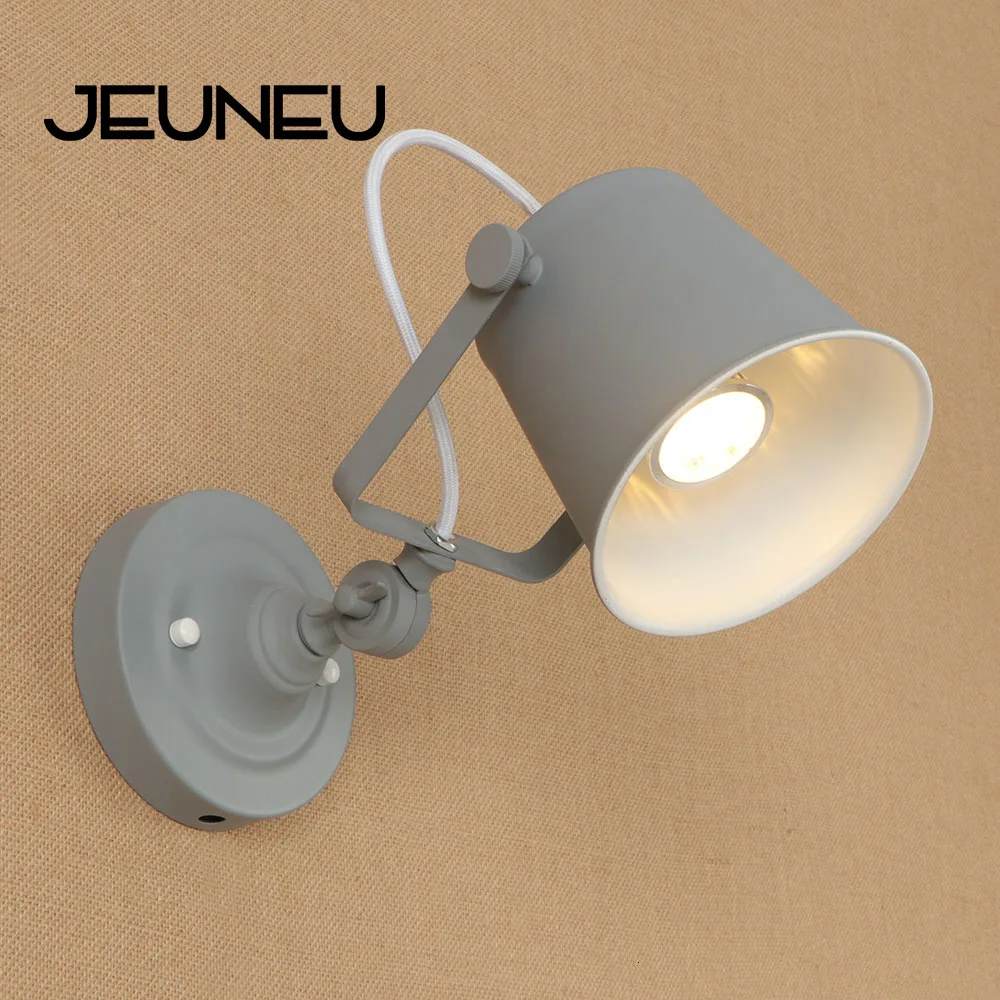 

Retro Loft Industrial Wall Lamps Sconce E27 LED Lighting Adjustable Wall Lights Modern for Living Room Bedroom Illumination Bar