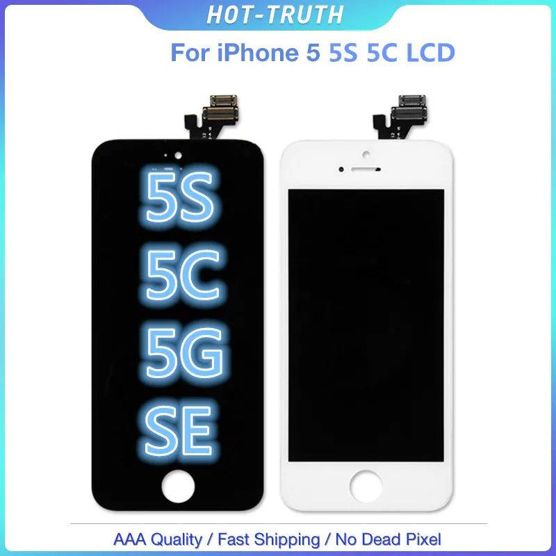 Дисплей IPS для Apple iPhone 5S 5C SE черный/белый 10 шт.|Экраны мобильных телефонов| |