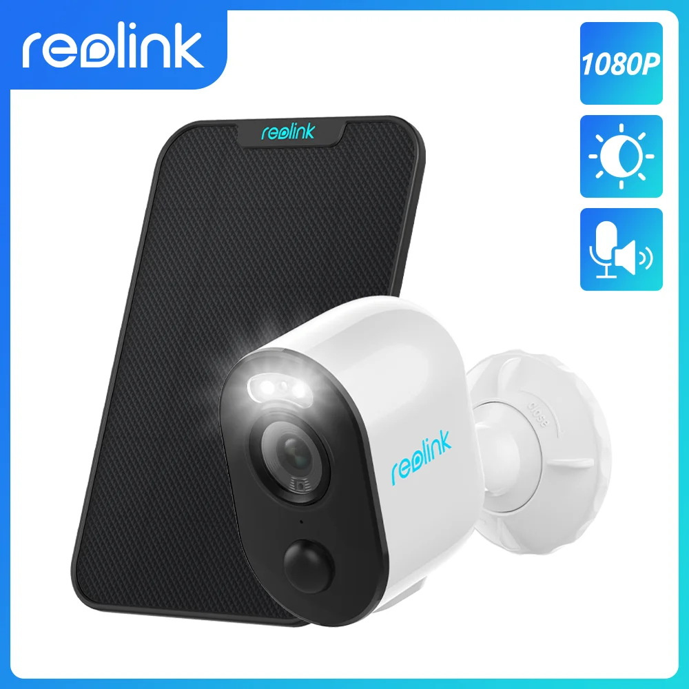 

Reolink Spotlight Camera Rechargeable Battery Colod Night Vision 2-Way Audio PIR Remote Access Outdoor Security Cam Argus 3