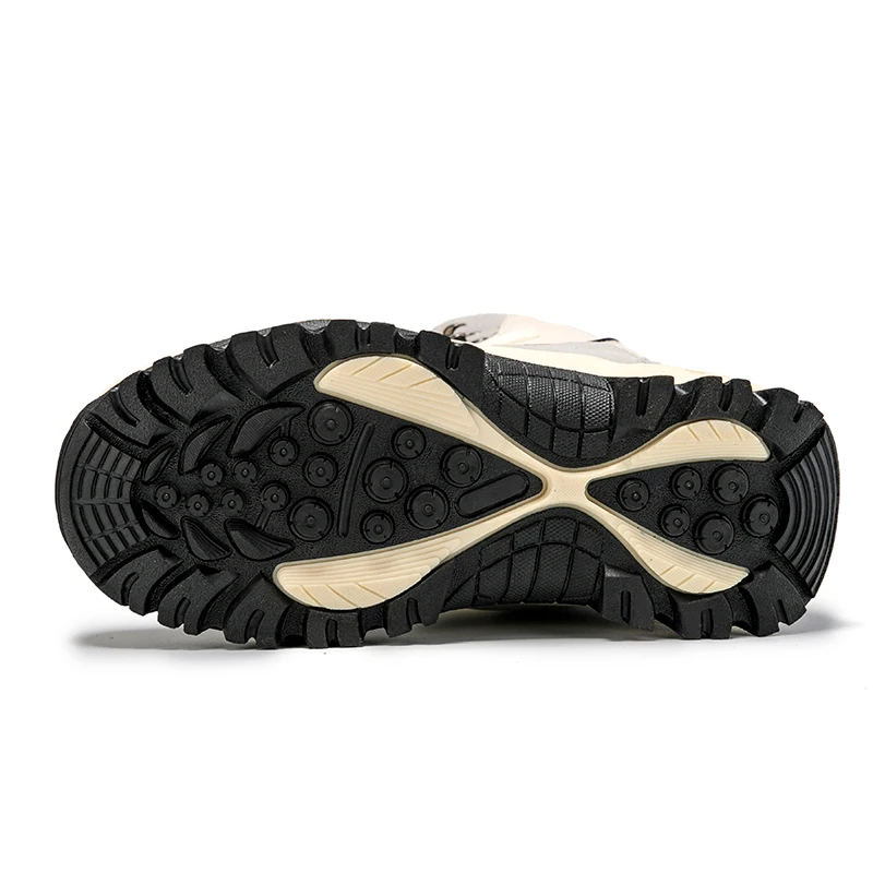 Женские ботинки для пешего туризма Зимние из плюша Водонепроницаемые ходьбы и