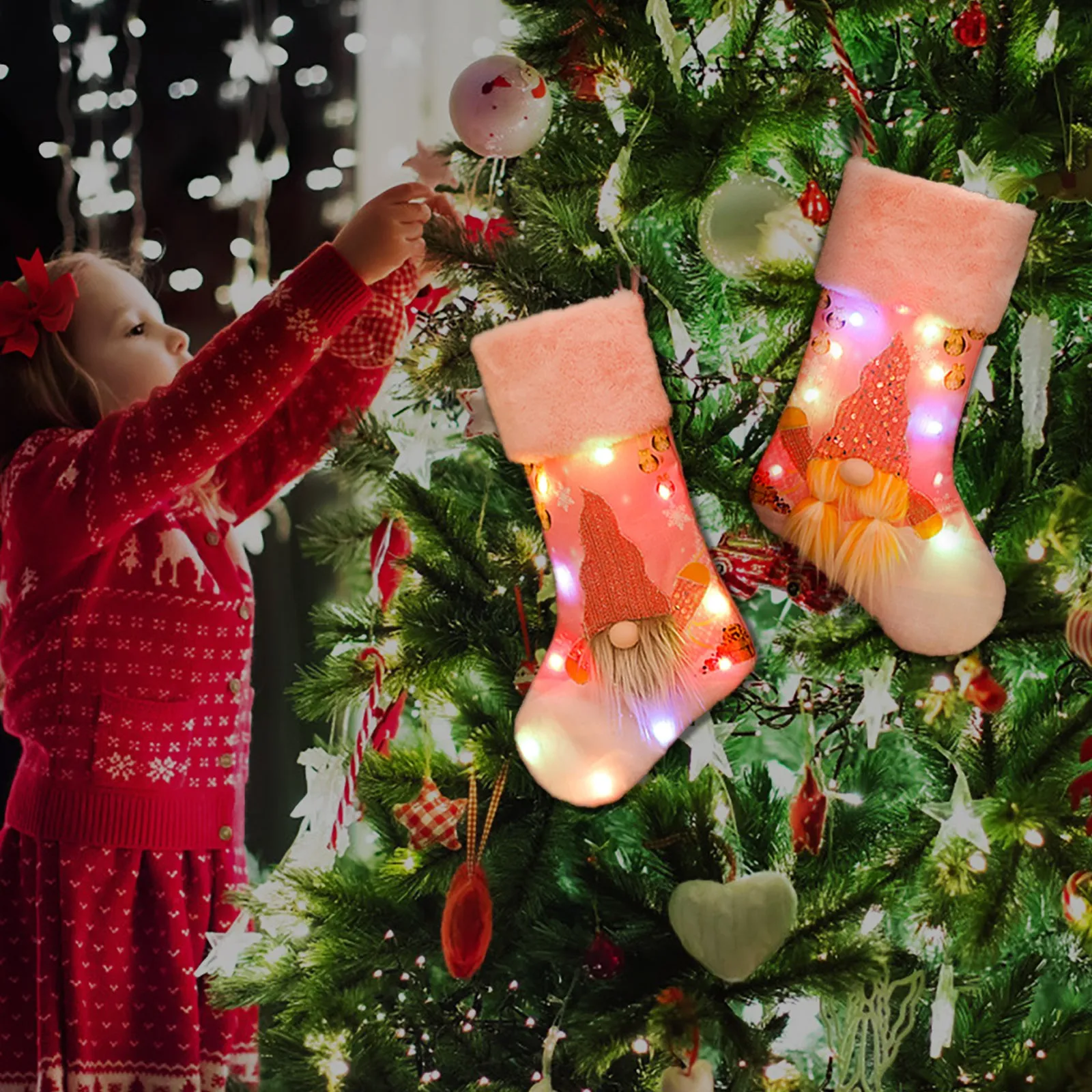 

Рождественские носки, чулки, Санта-Клаус, снеговик, олень, Рождественская елка, подвеска, подарок, Искусственная елка, детский Санта