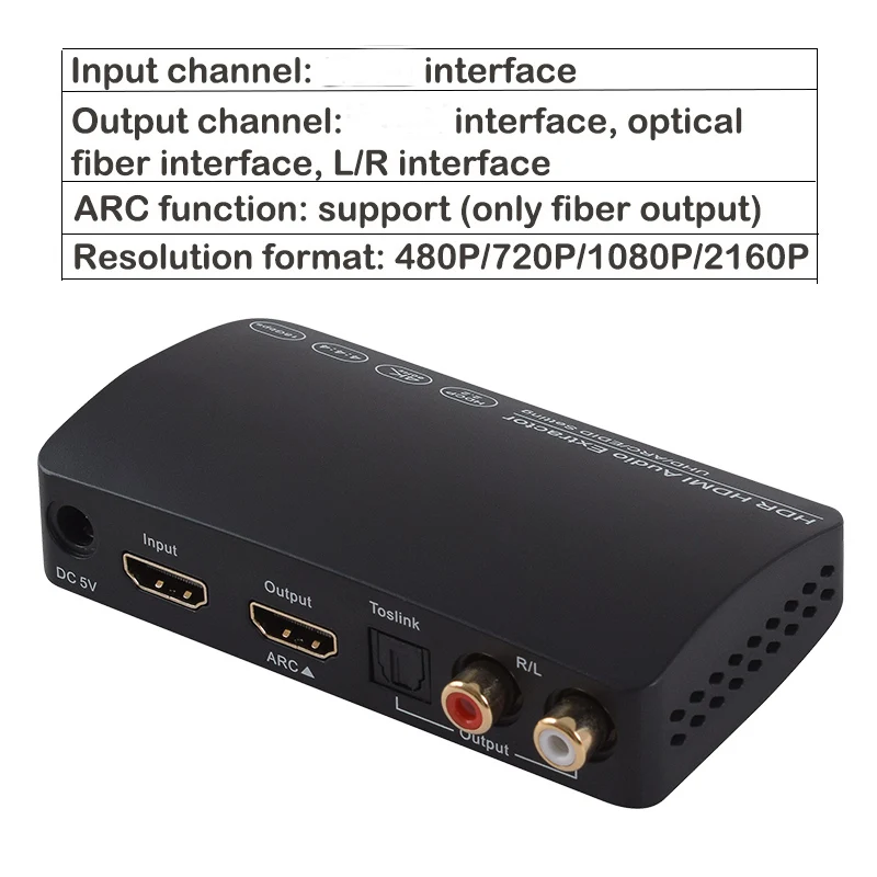 Сплиттер аудио HDR 1x3 4K HDCP 2 ARC Switch совместимый с HDMI сплиттер поддержкой 0 60 Гц 1 в 3