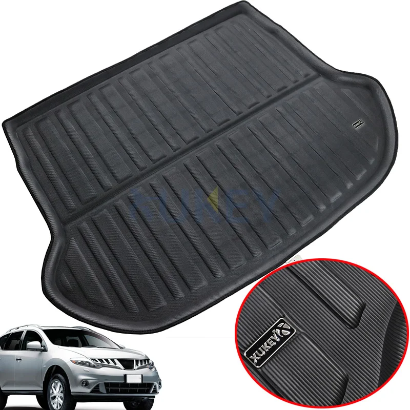 For Nissan Murano Z51 2009 - 2014 Rear Trunk Mat Cargo Boot Liner Tray Floor Carpet Mud Kick Pad Cover 2010 2011 2012 2013