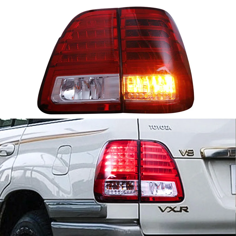

LED Car Taillight Tail Lamp Brake Reversing Reverse Rear Fog Lights For Toyota Land Cruiser 100 FJ100 LC100 1998 1999 2000-2007