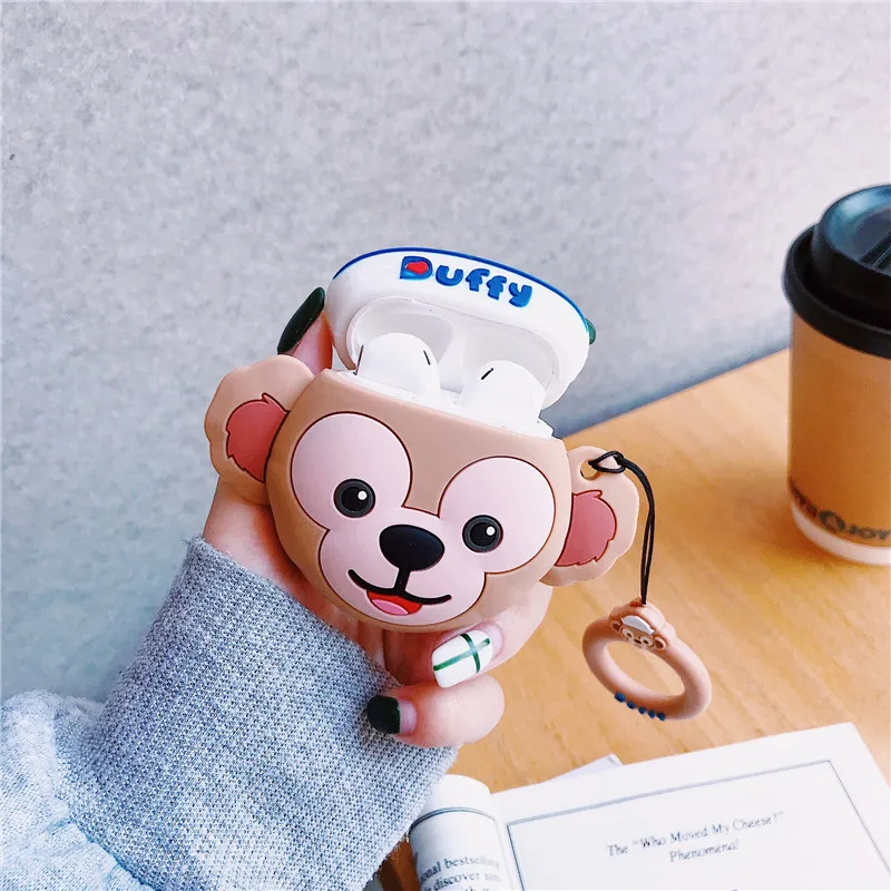 

Cute Cartoon Disney Airpods 2 Case Silicone Winnie Pooh Bear Piglet Tiger Eeyore Stella Duffy Cute Cover for Airpod pro