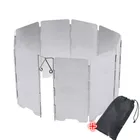 89 шт. пластины ветрозащитный экран s складной Открытый Кемпинг Кулинария Плита Газовая плита лобовое стекло ветровой экран аксессуары для кемпинга