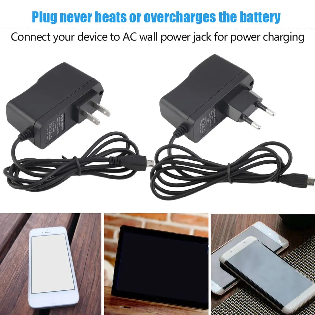 5В 2А разъем питания Универсальный Micro USB адаптер зарядного устройства для Raspberry Pi B