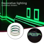 Прозрачная Самоклеящаяся светящаяся лента, полоса, зеленая Предупредительная световая полоса, флуоресцентные ленты для внутреннего и наружного освещения автомобиля #4