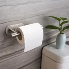Бытовой держатель рулона для туалетной бумаги, самоклеящийся держатель для туалетной бумаги для ванной комнаты, настенные стеллажи для туалетной бумаги из нержавеющей стали